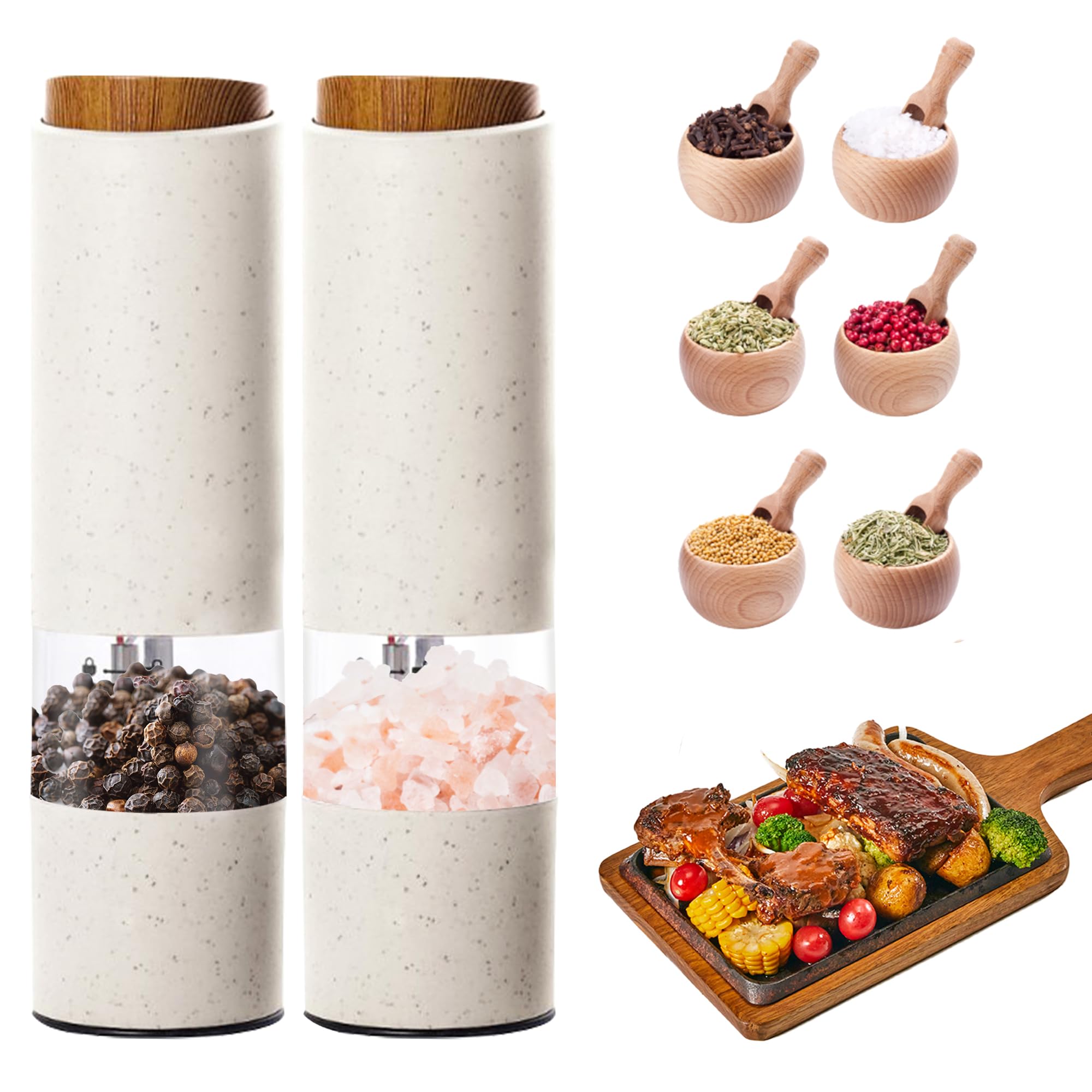 EcoGrind Wheat Straw Salt & Pepper Mills