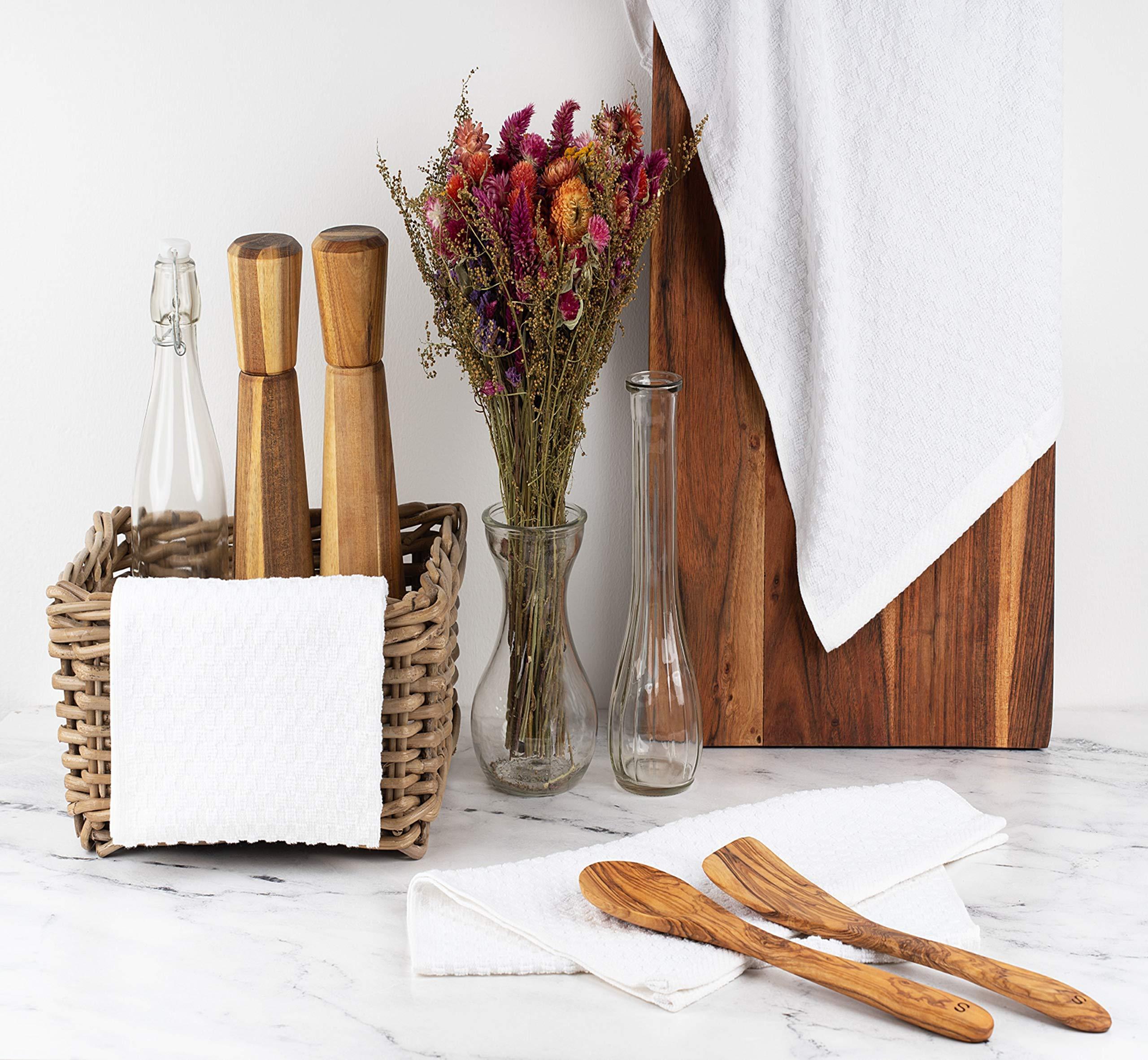 12-Pack Cotton Waffle Weave Kitchen Towels 15x26