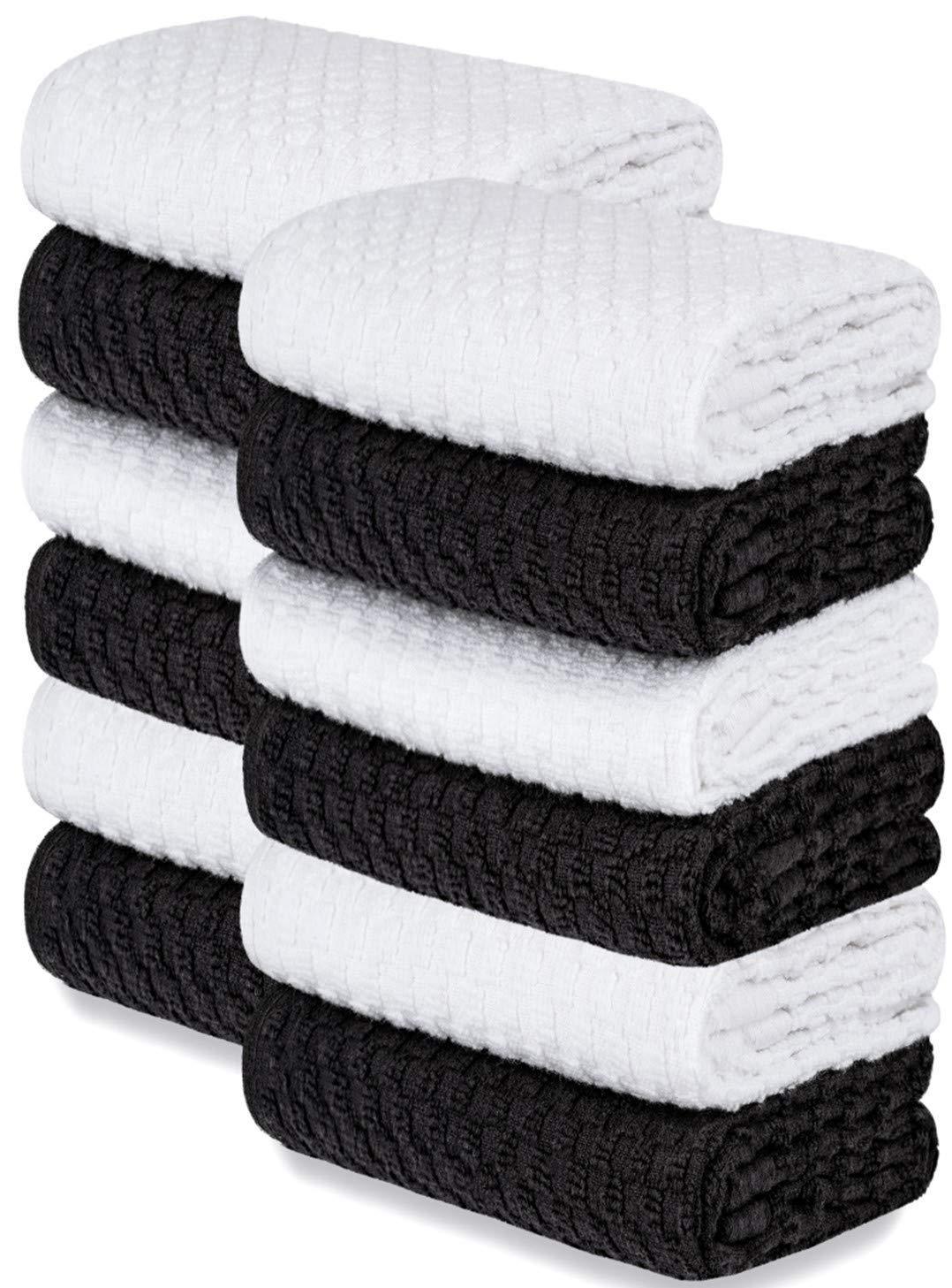 12-Pack Cotton Waffle Weave Kitchen Towels 15x26
