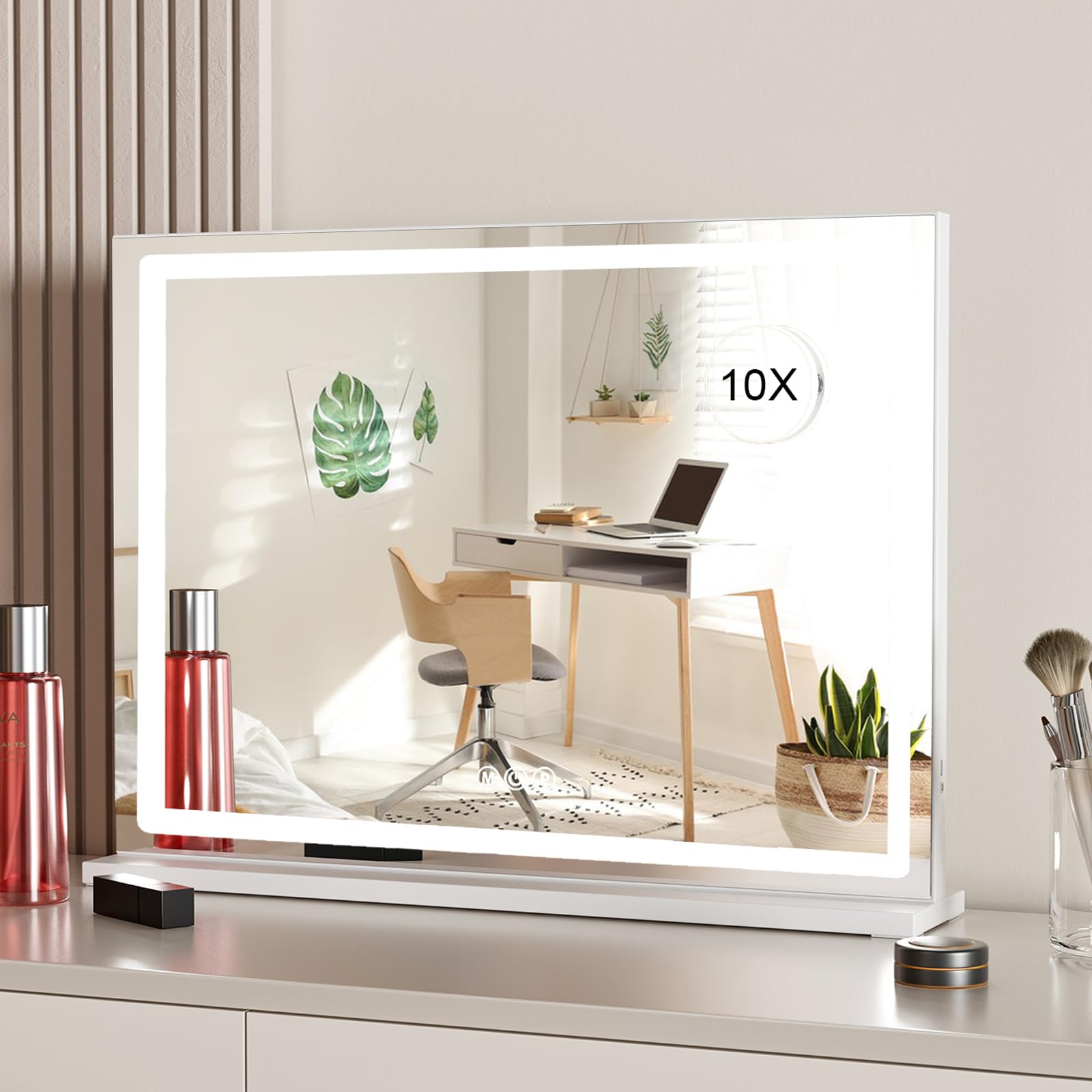 GlamorGlow Hollywood Lighted Makeup Mirror